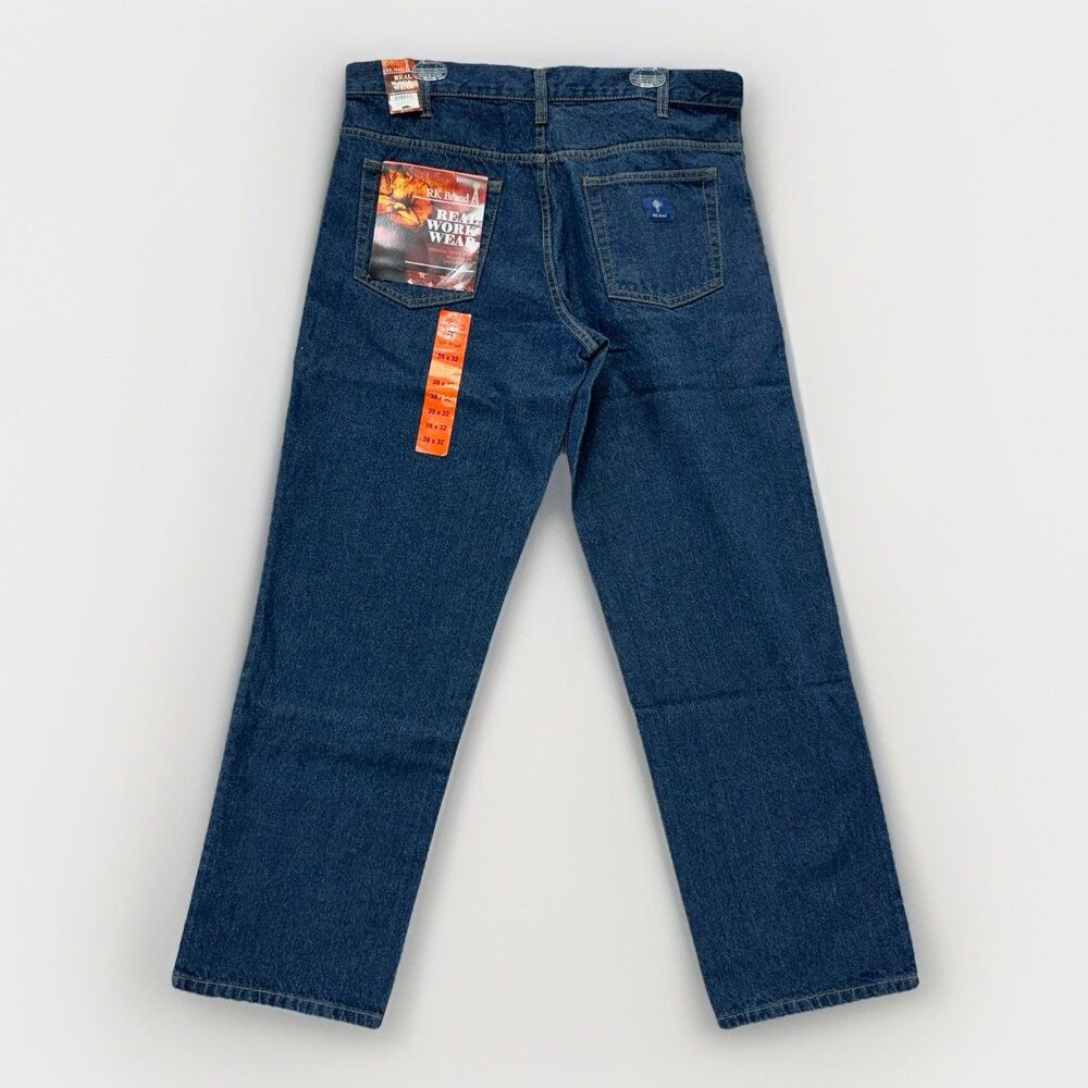 RK Brand Jeans Men's 38x32 Real Work Wear Relaxed Fit Original Work
